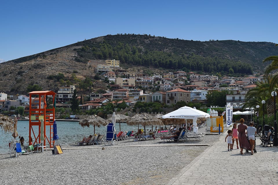Relax on sun beds and enjoy your swimming in a distance 200-700m from apartment 