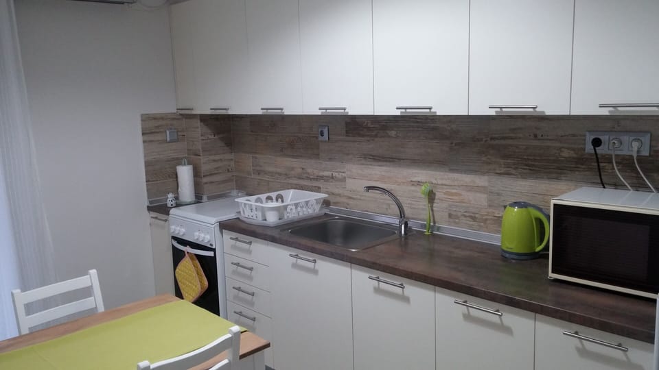 The kitchen.