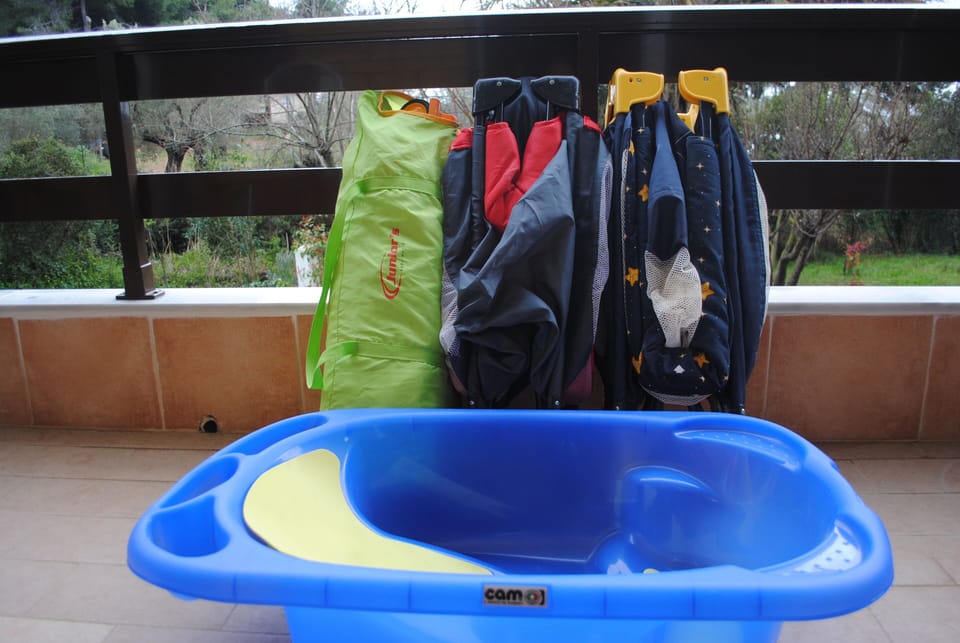 Some of the gear we provide (free) for babies.
