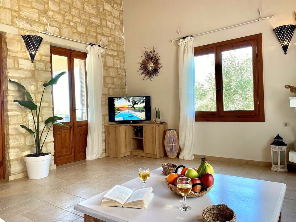 Living area of Private Villa, Asteri, Rethymno
