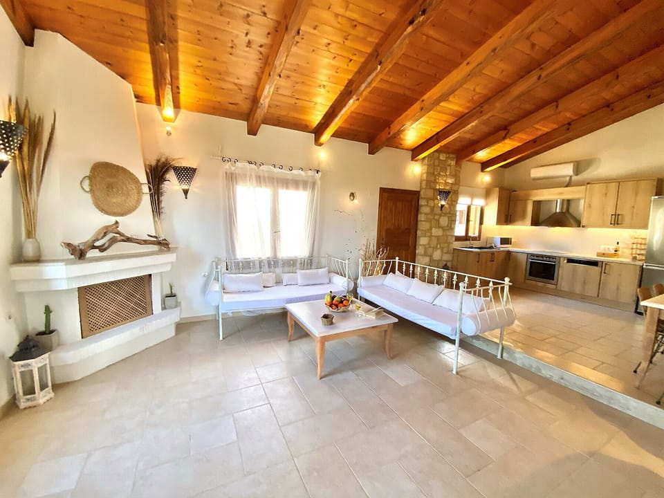 Living area of Private Villa, Asteri, Rethymno