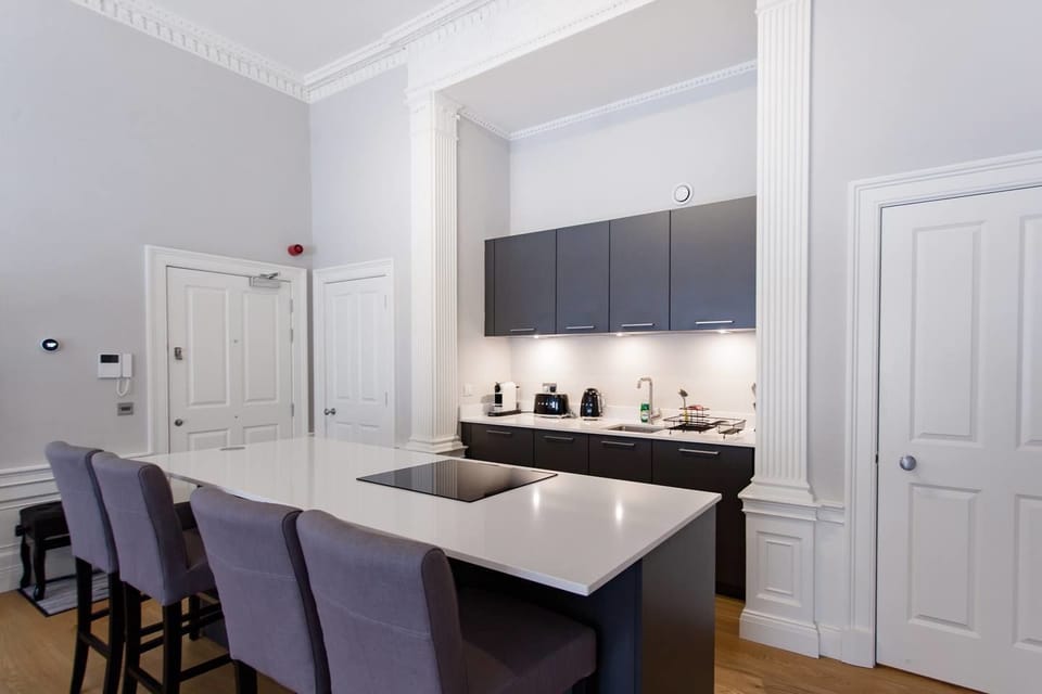Apartment (1 Bedroom) | Private kitchen | Full-size fridge, oven, coffee/tea maker, electric kettle