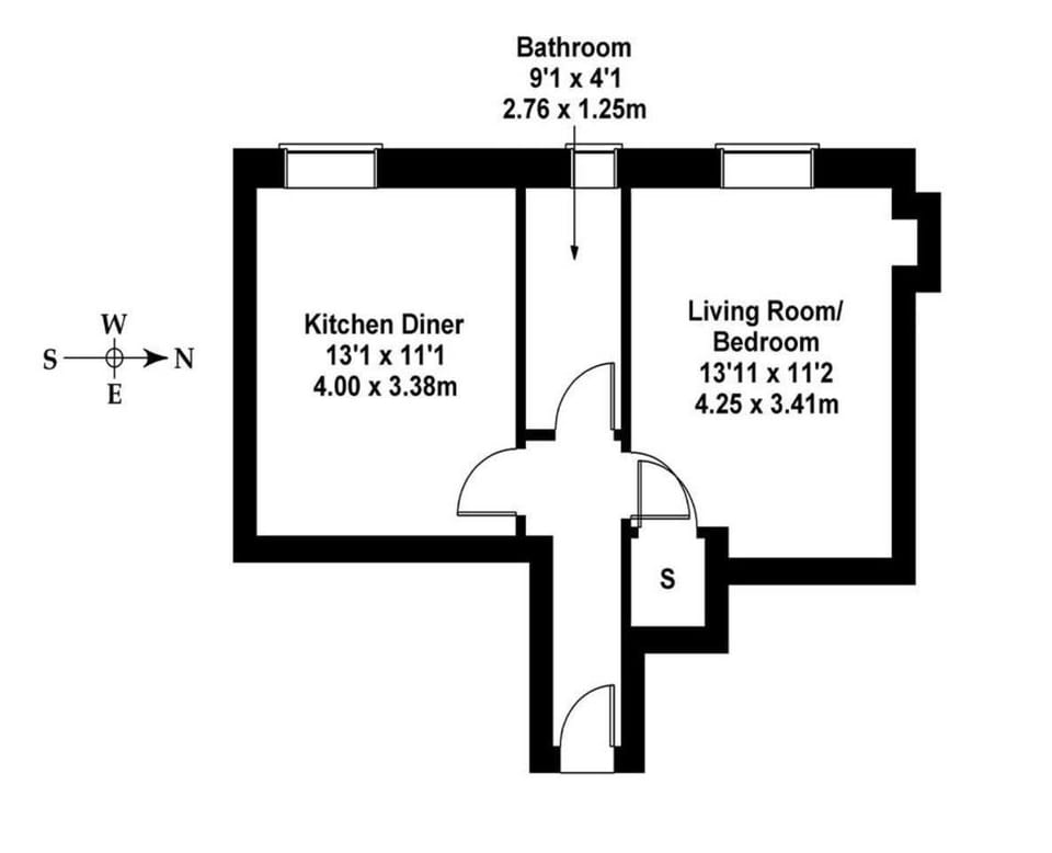 Apartment (1 Bedroom) | Floor plan