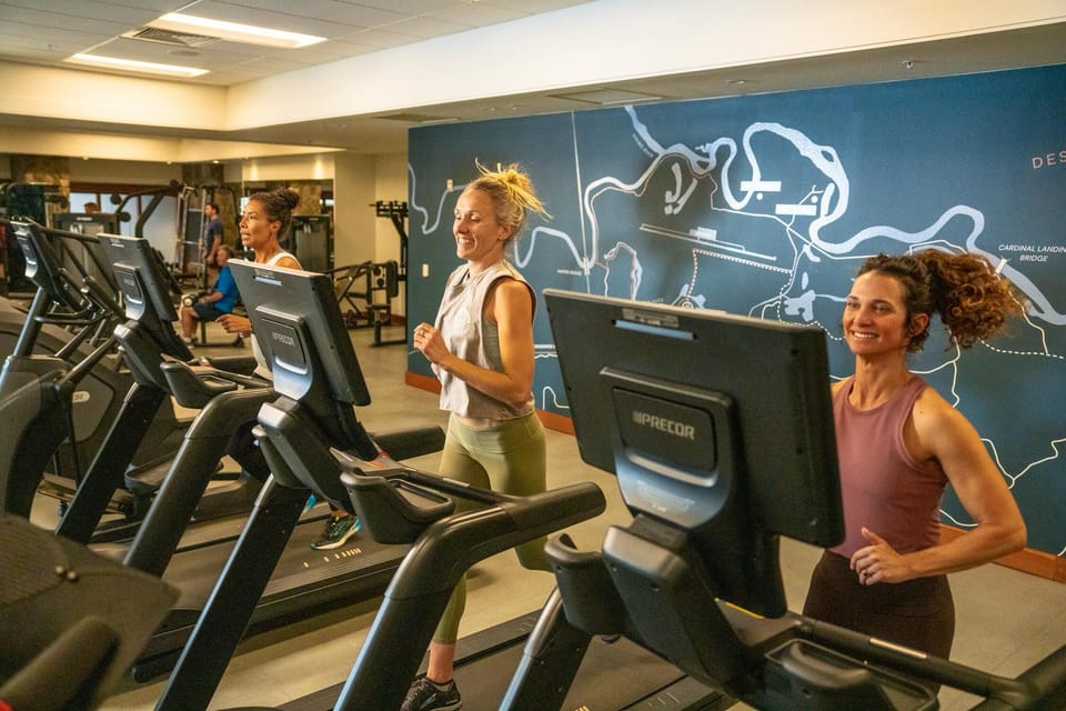 Stay energized in the modern fitness center, featuring premium cardio equipment and inspiring design to keep your wellness routine on track during your stay.