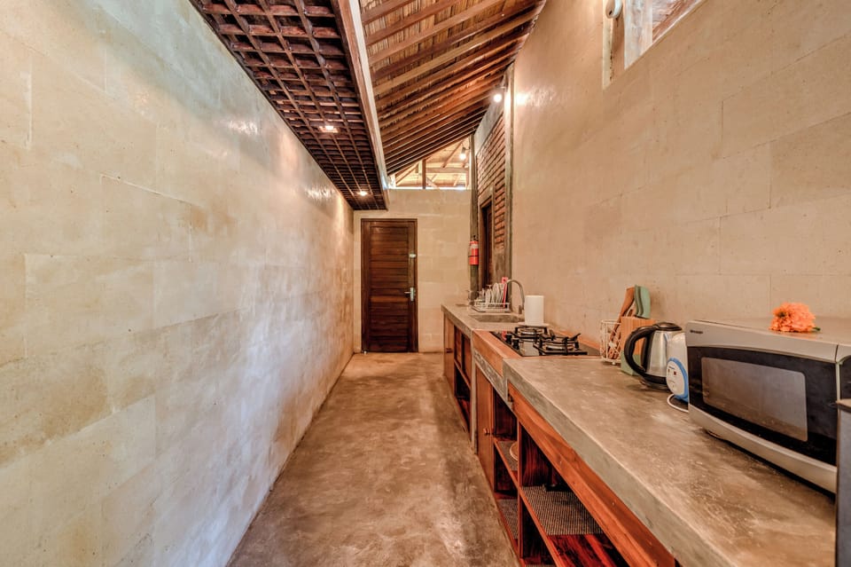 Honeymoon Villa, 1 Bedroom, Pool View | Private kitchen | Fridge, microwave, stovetop, dishwasher