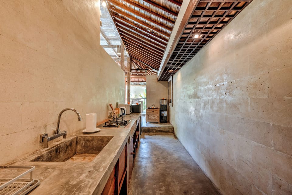 Honeymoon Villa, 1 Bedroom, Pool View | Private kitchen | Fridge, microwave, stovetop, dishwasher