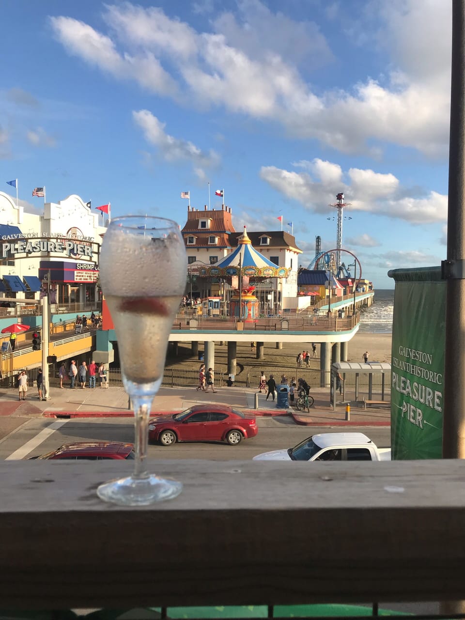 Drive to the east end and have a drink at Fish Tales over looking Pleasure Pier
