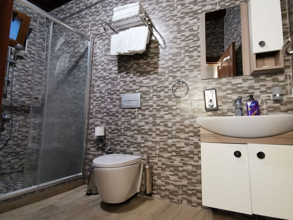 Family Room | Bathroom | Shower, free toiletries, slippers