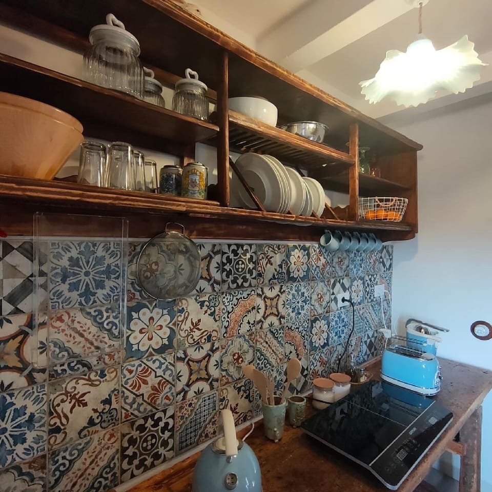 Fridge, oven, stovetop, cookware/dishes/utensils