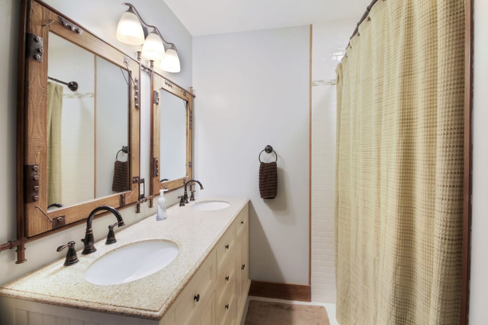 Master Bathroom with Tub and Shower