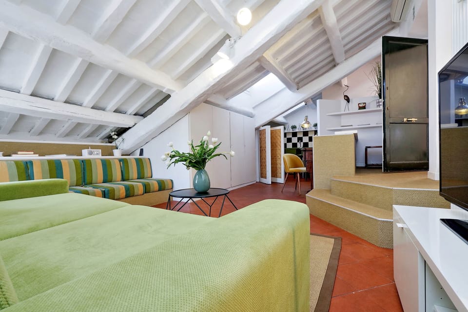 Apartment, 1 Bedroom, Terrace | Living area | Flat-screen TV
