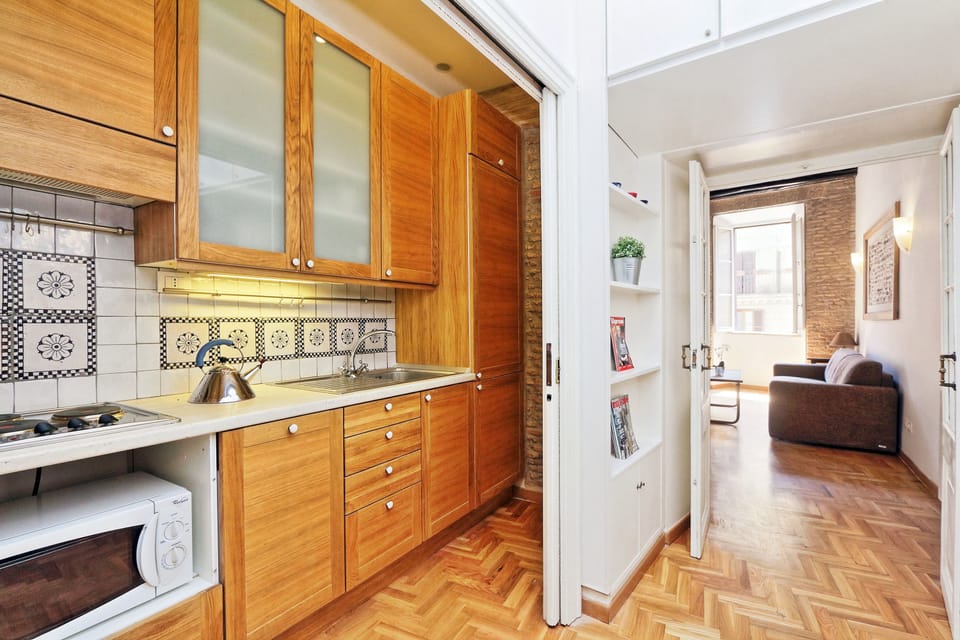 Apartment, 1 Bedroom, City View | Private kitchen | Fridge, microwave, stovetop, espresso maker
