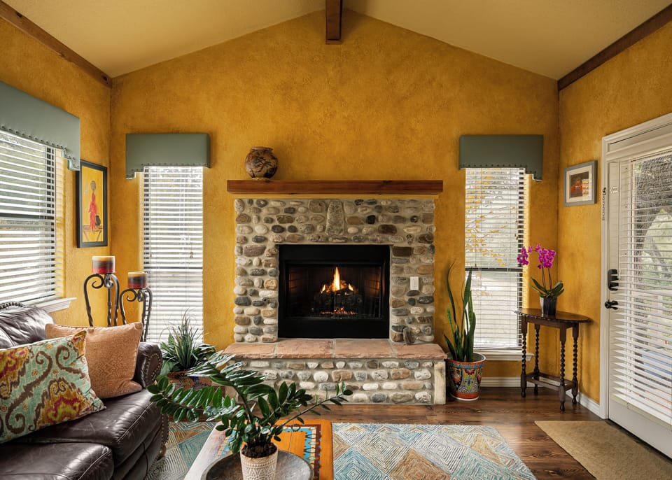 Luxury Studio, 1 King Bed, Non Smoking (El Paso Suite) | Living area | 32-inch LCD TV with satellite channels, TV, DVD player