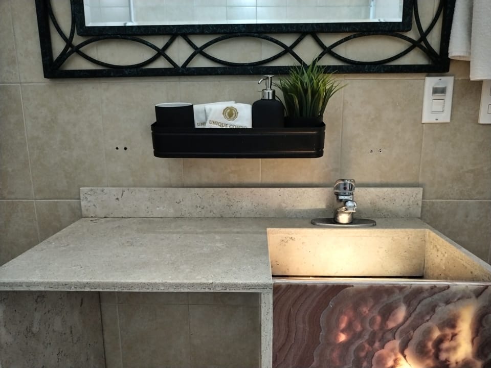Superior Studio Suite, 2 Queen Beds | Bathroom | Shower, free toiletries, towels, shampoo