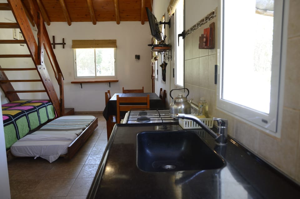Family Cabin, 1 Bedroom, Garden View | Private kitchen | Fridge, oven, stovetop, toaster