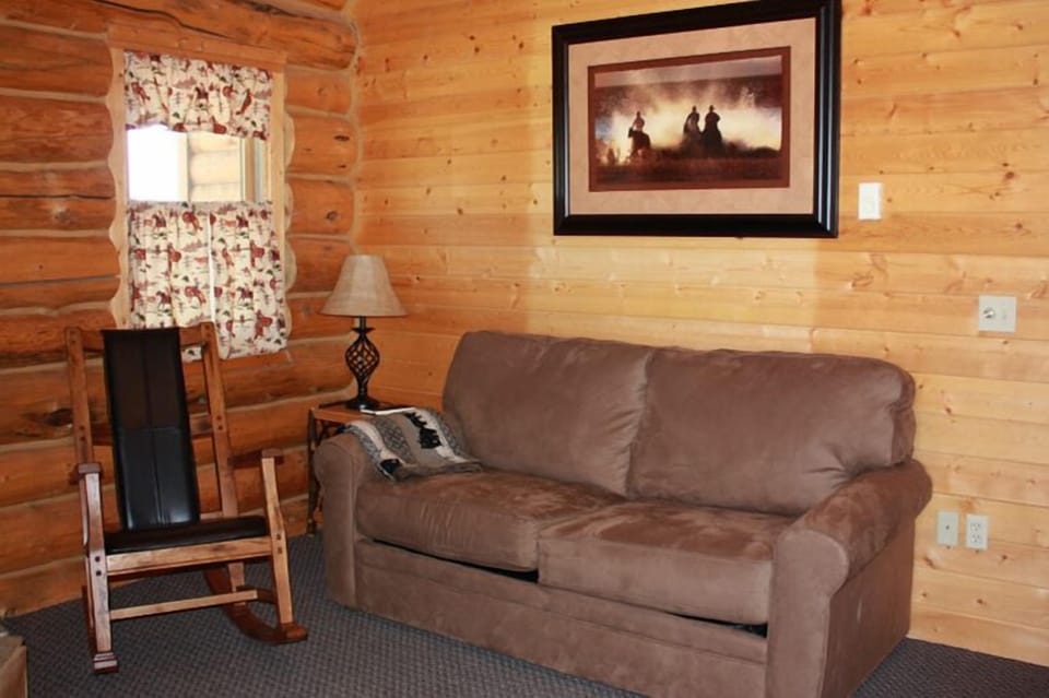 Traditional Cabin, Mountain View | Living room