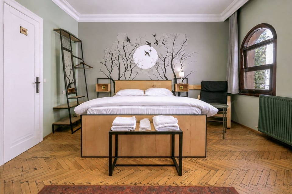 Deluxe Double Room, 1 Queen Bed, City View | In-room safe, blackout drapes, iron/ironing board (on request)