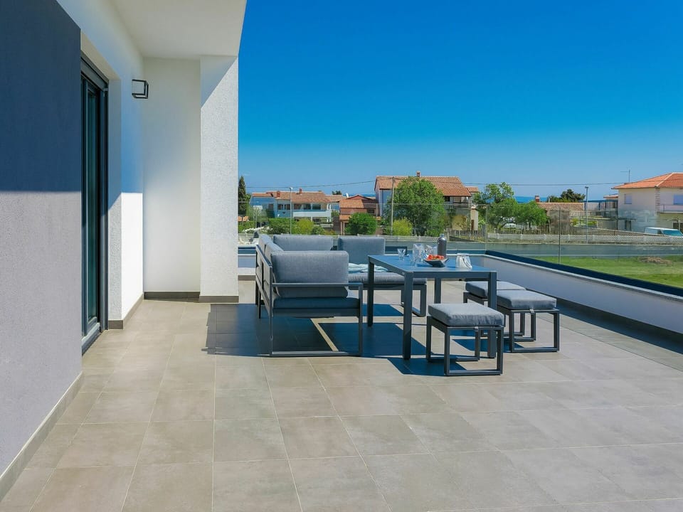 Sky, Building, Table, Plant, Shade, Chair, Interior Design, Outdoor Furniture, Tree, Floor