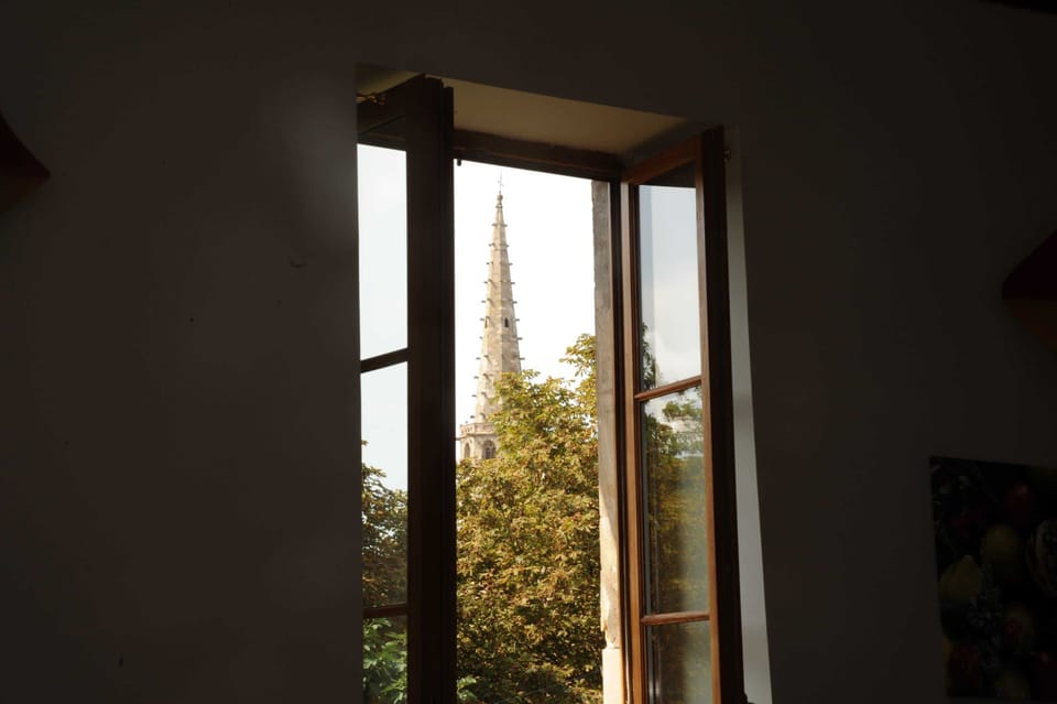 Church tower view