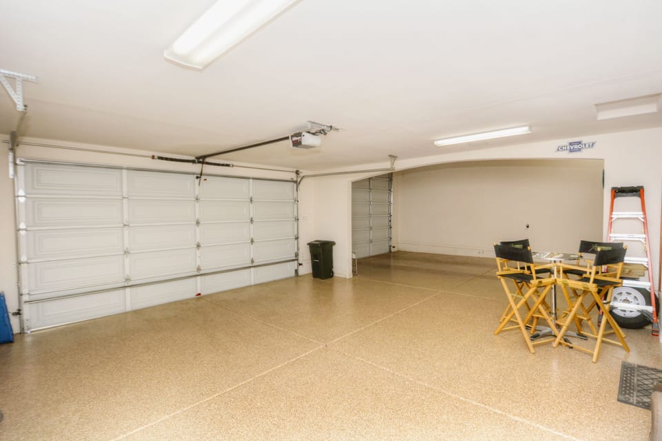 Double garage available for guest use