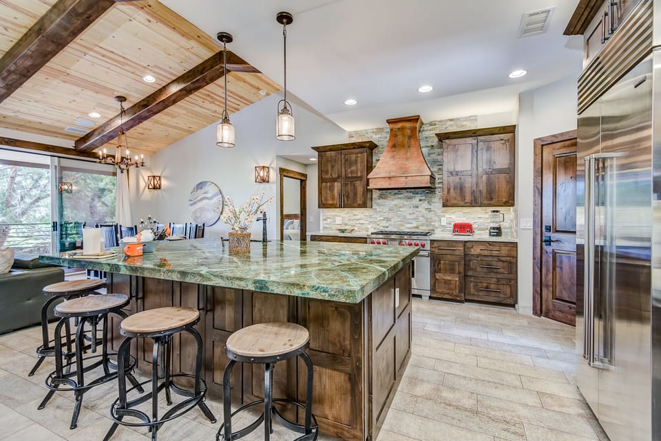 Massive Center Island with Bar Seating