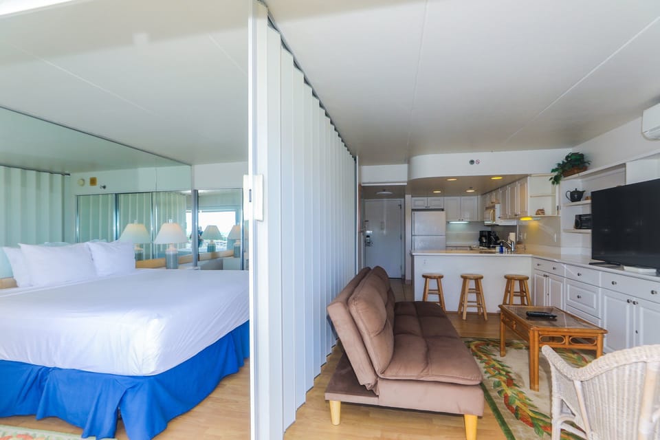 Sliding divider for bedroom privacy