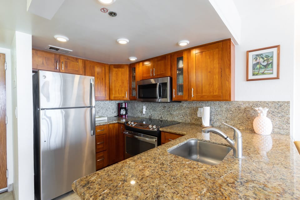 Modern stainless-steel appliances