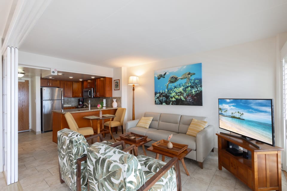 New luxury sofa sleeper, comfortable, oversized sitting chairs and dining set for 2 - replaced in May 2026
