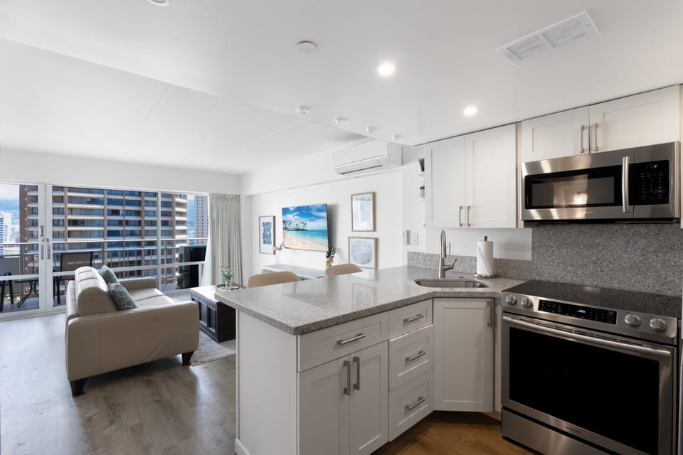 Open concept floor plan
