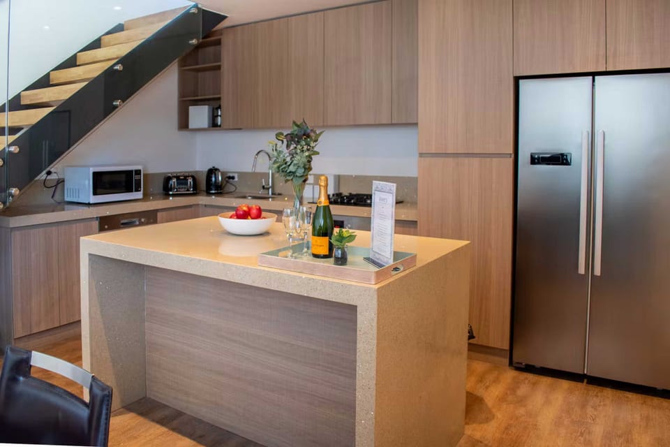 Shared fridge, microwave