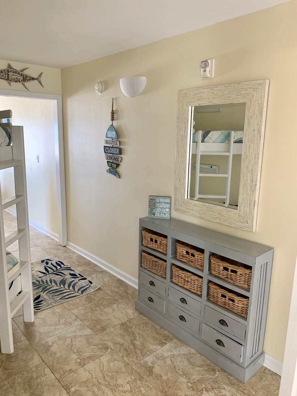 Great storage for sleepers using captains bunks!!