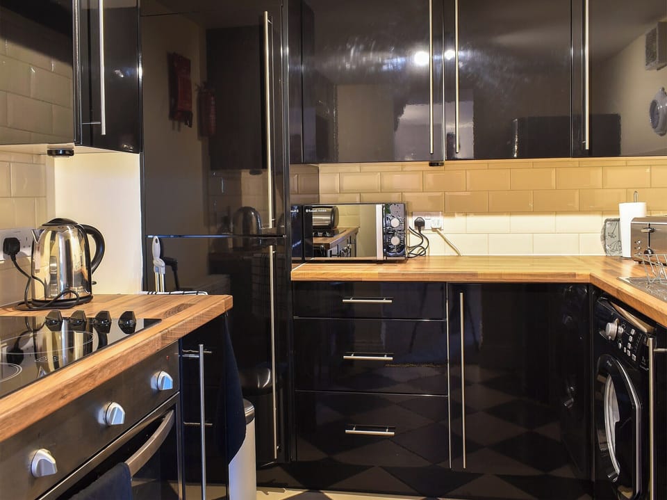 Kitchen | Garden View Apartment, Sneaton, near Whitby