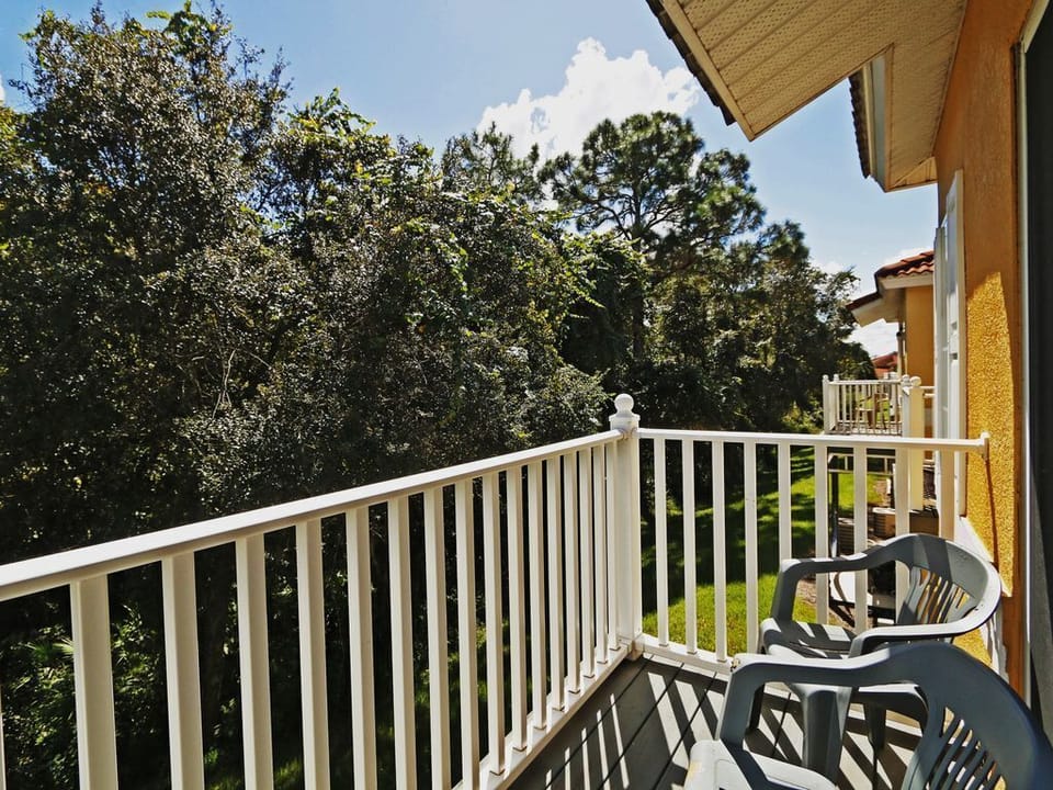 Upstairs balcony  facing the forest