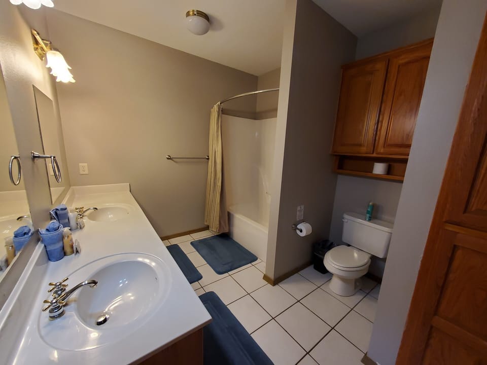 Huge Bathroom on Lower Level with Tub/Shower Combo.