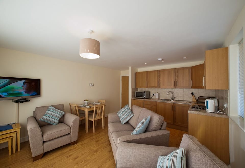 Lounge/Dining Area at Rocklands Self Catering Apartments.