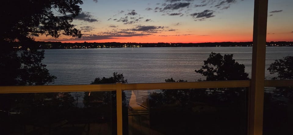 Amazing sunsets from the deck.