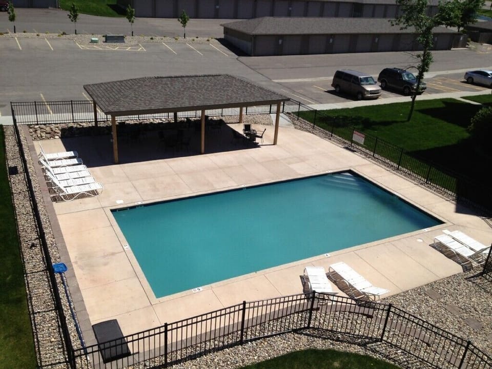 pool just outside condo