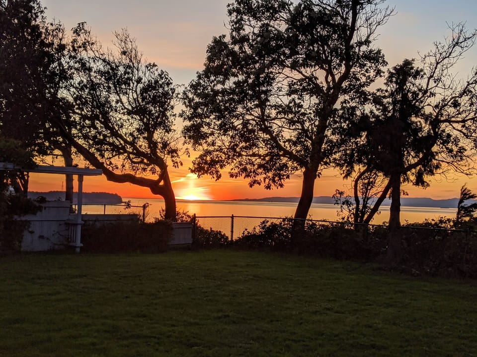 Amazing view from our back yard