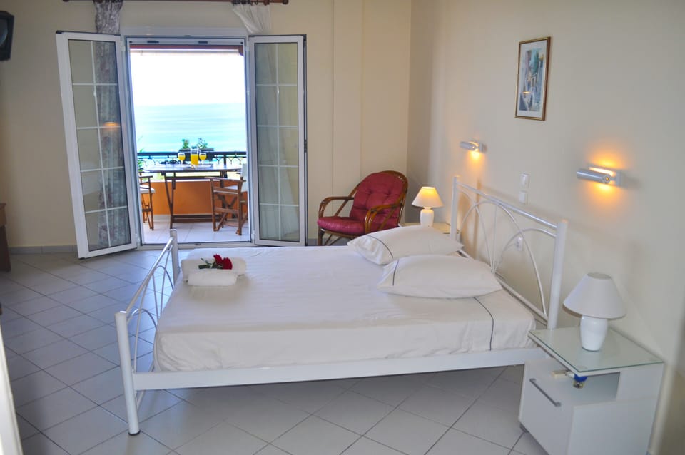 The first bedroom with double bed