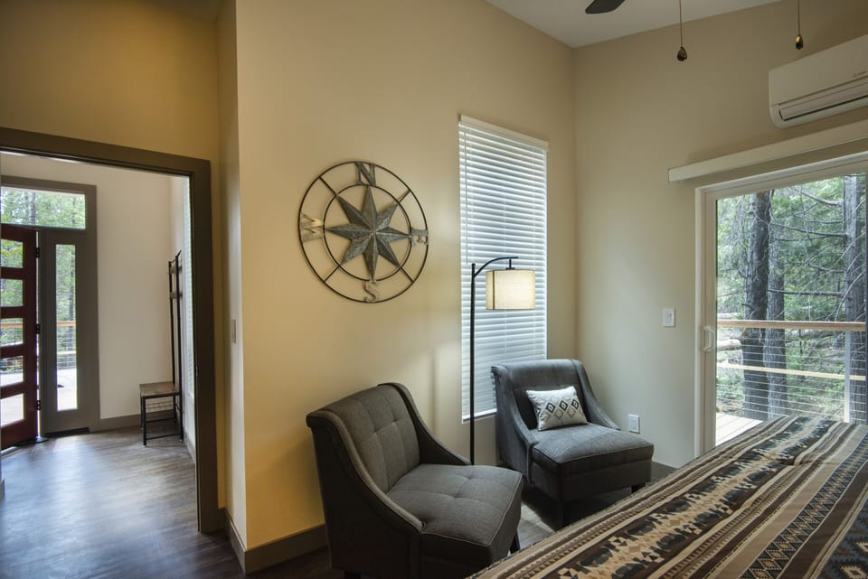Master Bedroom with views of the Forest