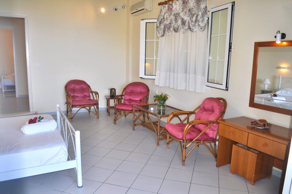 Combined living-bedroom, spacious