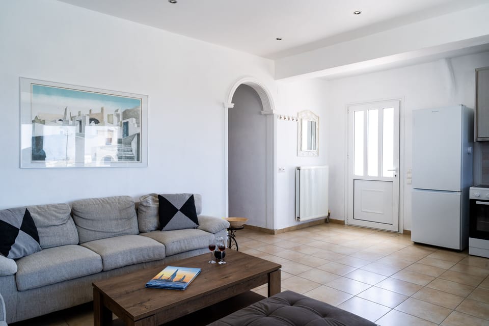 Two Bedroom Apartment with Sea View | Living area | Flat-screen TV