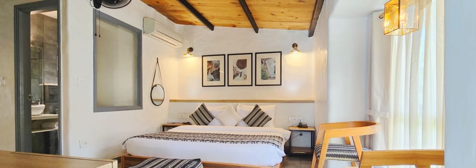 Suite, AC Room | Premium bedding, blackout drapes, iron/ironing board, free WiFi