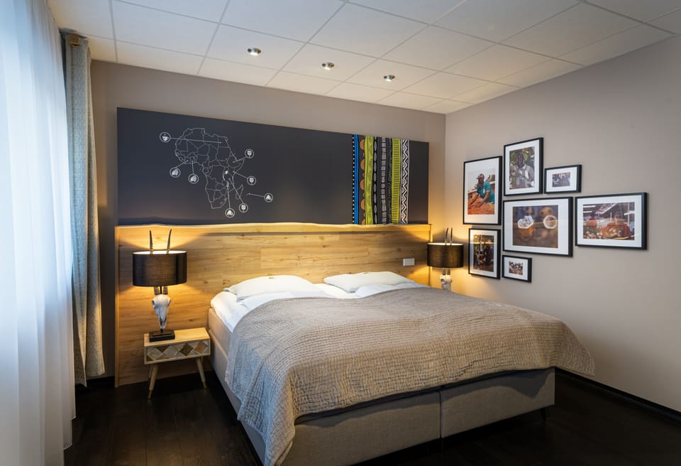 Standard Double Room (Herzhaft) | Desk, WiFi (free), bed sheets
