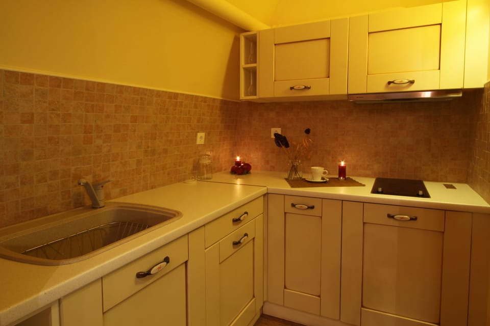 Junior Suite | Private kitchen | Fridge, stovetop, coffee/tea maker, cookware/dishes/utensils