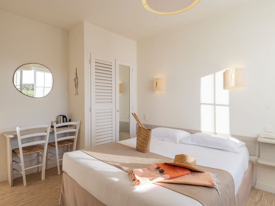 Comfort Double Room | Select Comfort beds, desk, blackout drapes, soundproofing