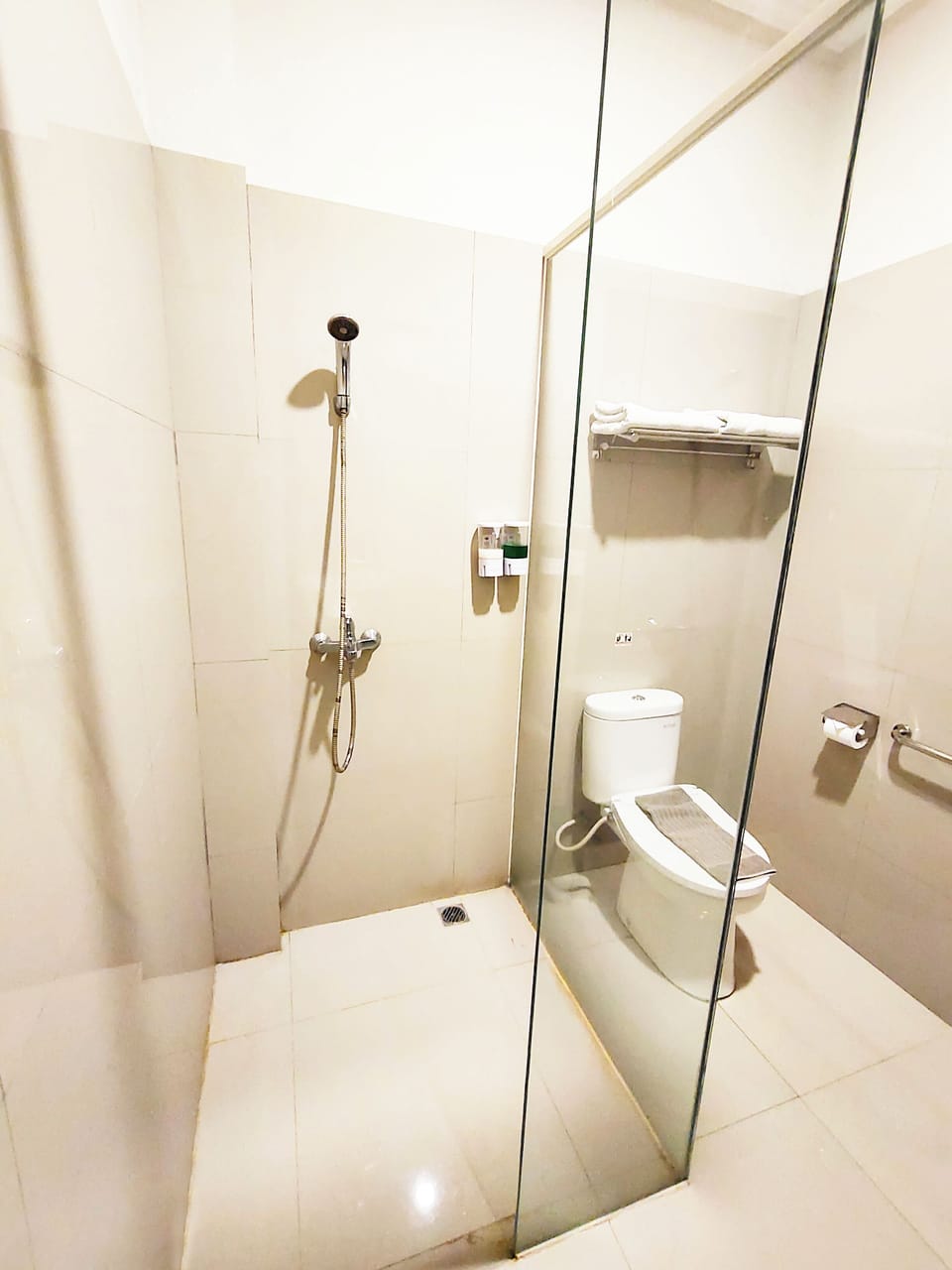 Free toiletries, slippers, bidet, towels