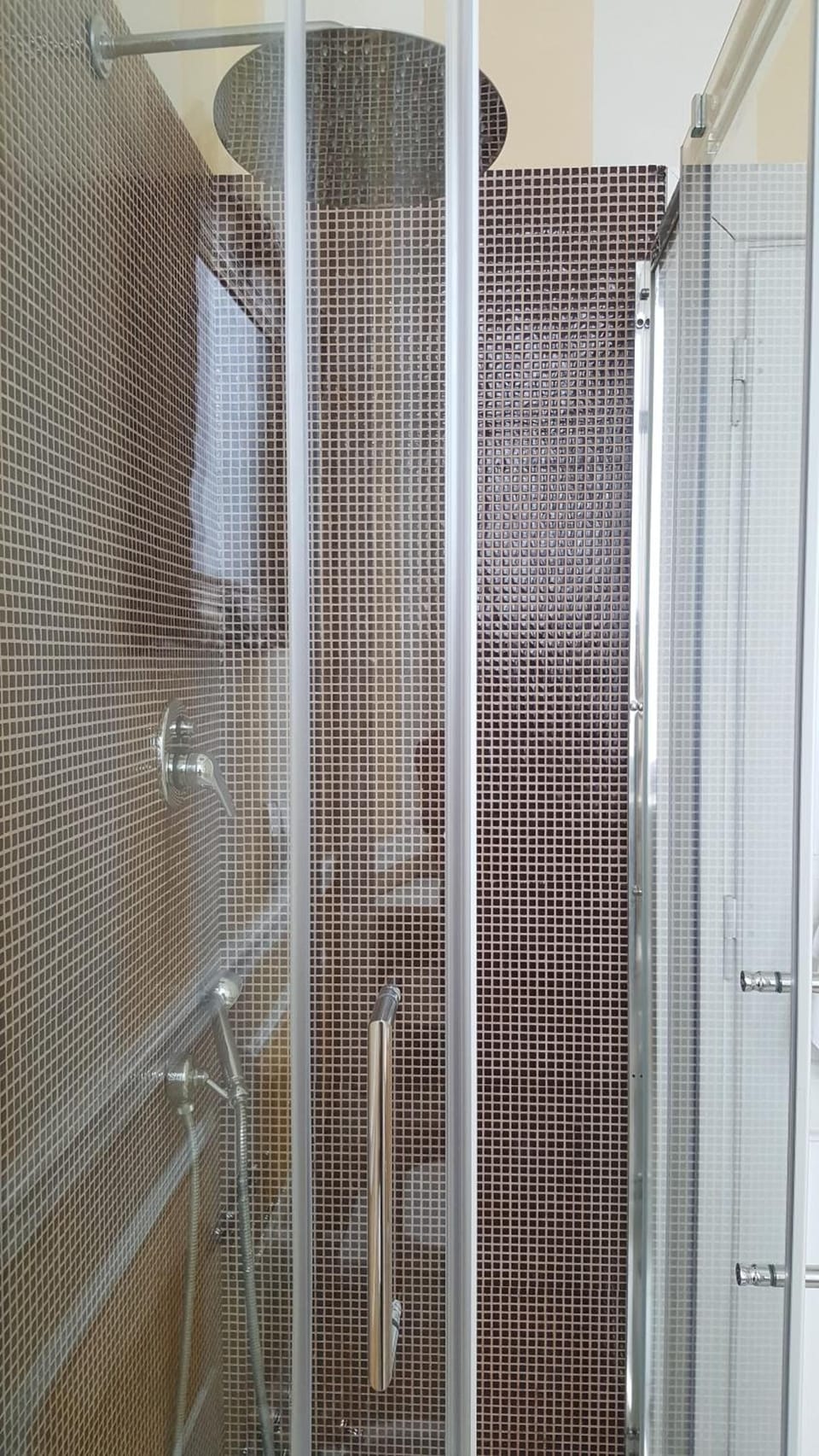 Shower, free toiletries, hair dryer, bidet