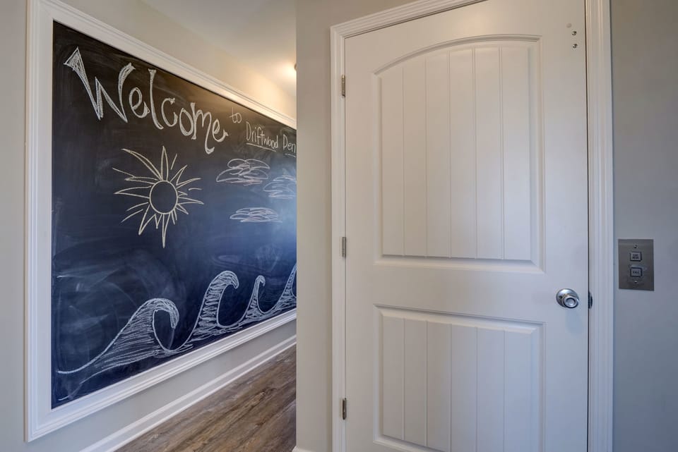 Chalkboard wall