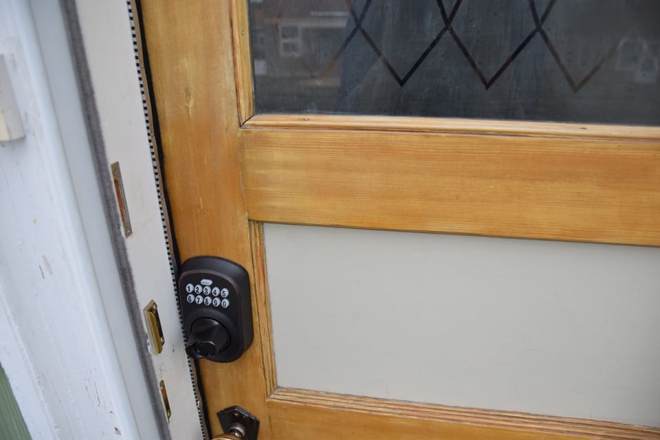 You'll be provided with a custom keycode to access the property.